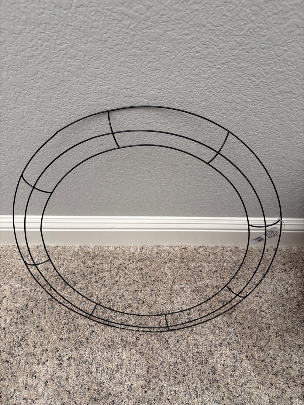 Black Metal Wreath Frame for DIY Holiday Decor. Total of 17 each - 18 inches.